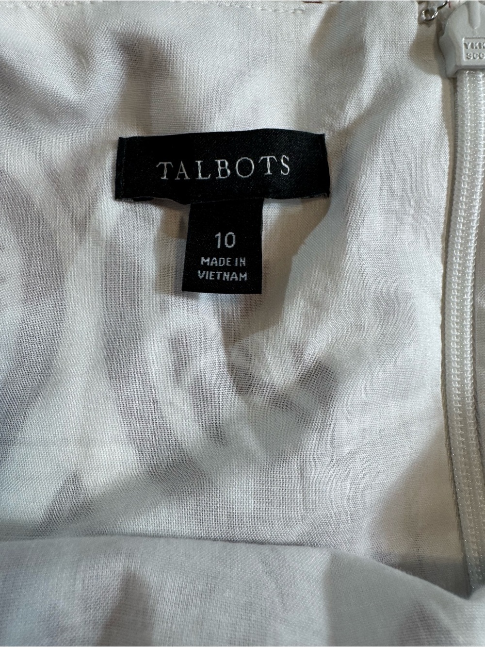 Talbots Modern Poplin Fit & Flare Maxi Dress Bohemian Medallion - Picture 7 of 8